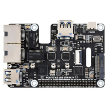 PCIe to USB 3.2 Gen1 / 2.5G ETH / M.2 NVMe Adapter for Raspberry Pi 5 Supports NVMe Protocol M.2 Solid State Drive