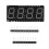 HT16K33 LED Display Module 4 Digit 7 Segment 0.56 Inch  Clock Indicator Tube Module White 3