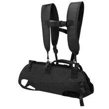 Dog Sling Carrier Adjustable Dog Backpack Multifunctional Pet Sling for Rescue Travel Black
