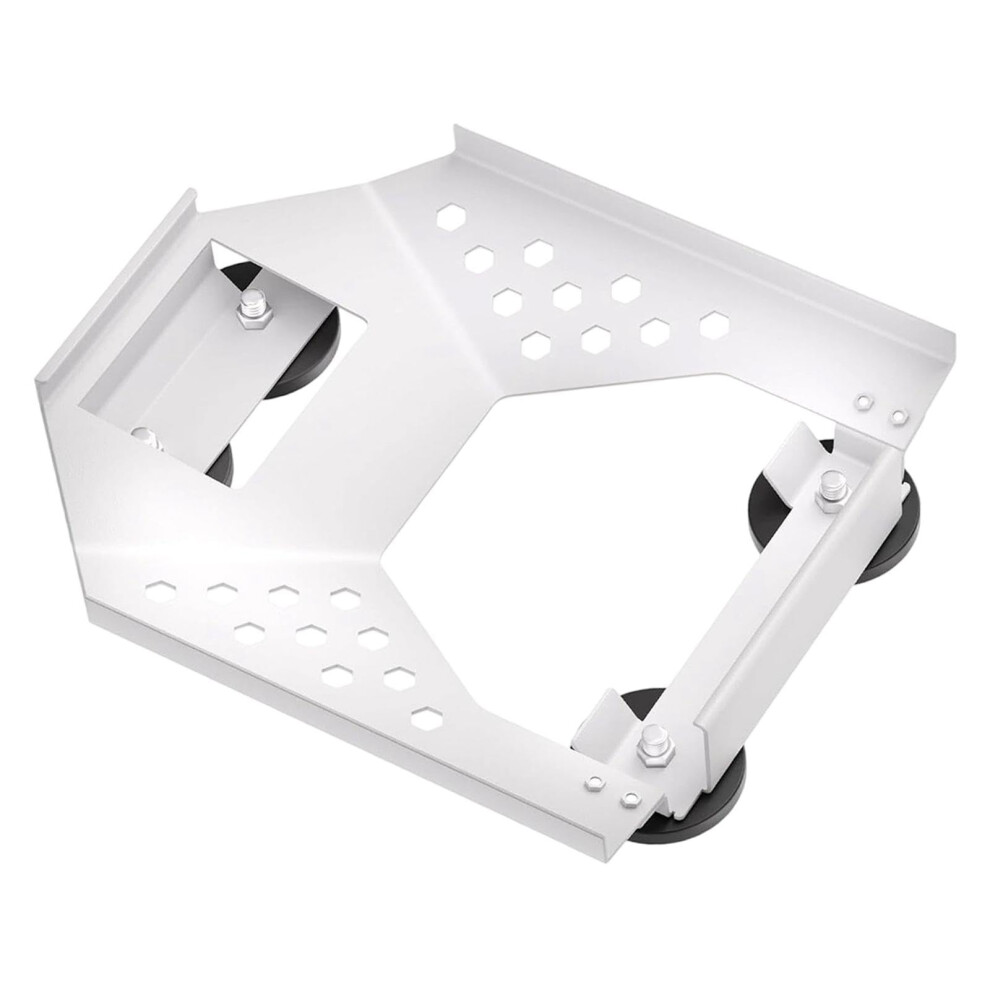 Rv Roof Antenna Mount For V4 Mini Antennas, Quick Release Nodrill Vehicle Roof Holder, White 9164114187758