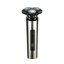 Electric Shaver IPX7 Waterproof Rechargeable Beard Trimmer ABS Plastic Texture Small Travel Shaver For Business Trips