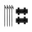 High Strength Telescopic Camping Tent Support Holder Bracket-D 1