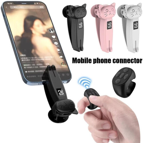 Remote Page Turner Bluetooth Wireless for Kindle Tablets EReaders MultiDevice Pink 1 Set 1