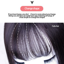 Topper per capelli con base in seta per donne, clip di capelli umani, 35155cm