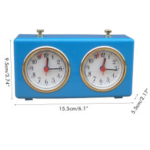 Professional Chess Clock Timer, 15x5.5x9cm, Brown Plastic