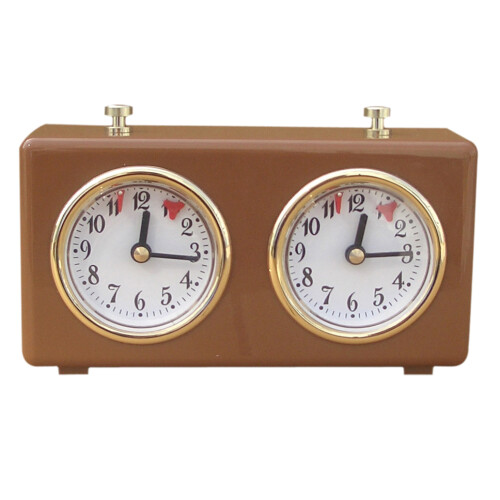 Professional Chess Clock Timer, 15x5.5x9cm, Brown Plastic 1
