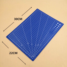 A4 PVC-Gitter-Schneidebrett 1 Stück, 30 x 22 cm, Blau
