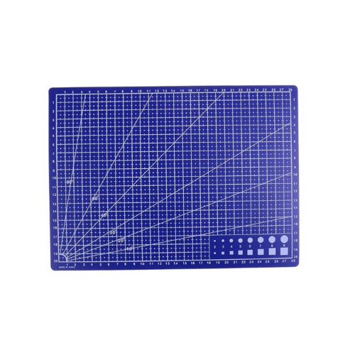 A4 PVC Grid Cutting Board 30x22cm Self-Healing Multipurpose Blue 1