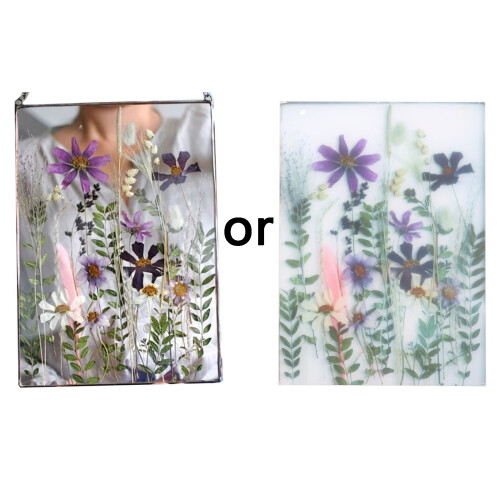 Acrylic Frame Pressed Flowers Hanging Picture-vertical