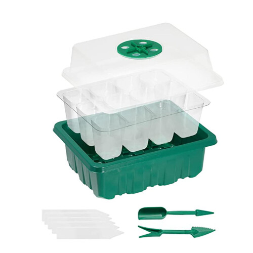 Starter Tray with Grow Light  Starter Kit Adjustable-Black 2