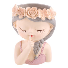 Cute Plants Flower Pot Resin Succulent Planter Flower-Silent