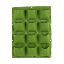 Hanging Vertical Growth Bag Planter with 6/9/12/25/36-Green 12