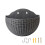 Flower Pot Exquisite Wall-mounted Plastic Wall Hanging-grey 1