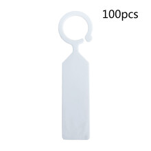Plastic Hanging Label Ring 100 Pcs Plant Tags Garden-White