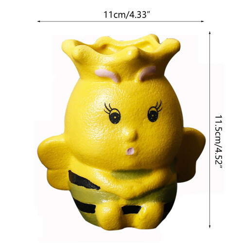 Cute Bee Ceramic Succulent Small Plant Pot Mini-Glaze white 2