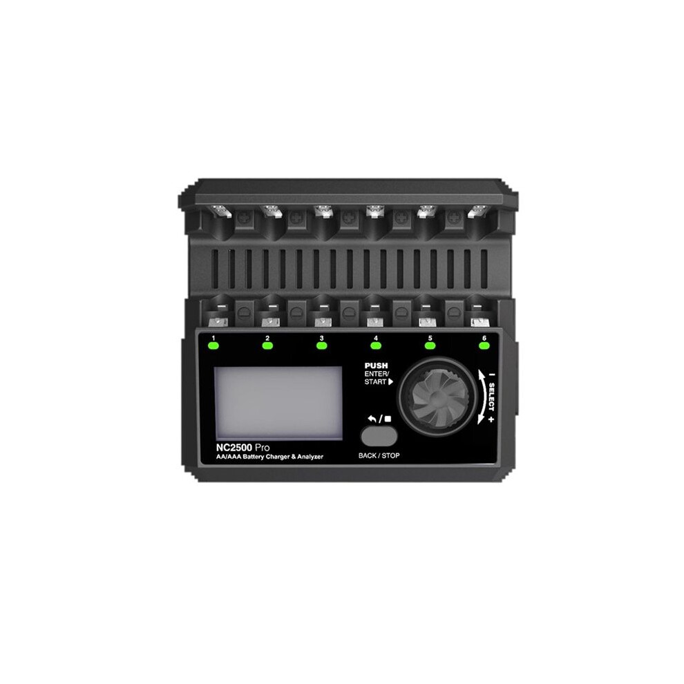 Nc2500 Pro Battery Charger 6-Channel Nimh Nicd Qc3.0 Charger For Aa Aaa Batteries Supports App Control 6031602644617