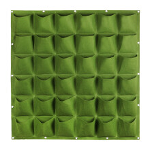 Hanging Vertical Growth Bag Planter with 6/9/12/25/36-Green 36