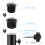 6 Pieces Parasol Base Support Hole Ring Plug Cover Patio-Set 2