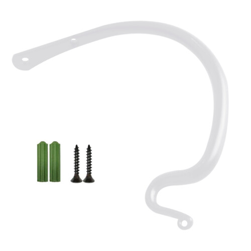 Wall Mounted Utility Hook Heavy Duty Hanger with Nails-White