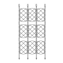 Garden Trellis for Climbing Plants Rustproof Iron-46.5 x 135cm