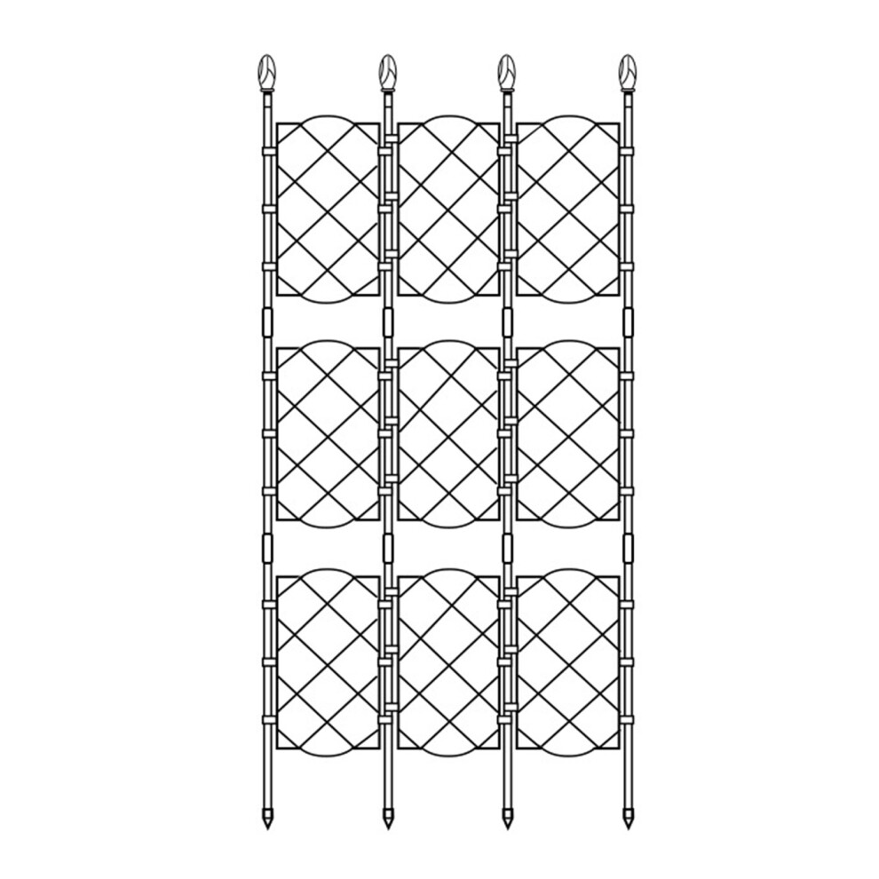Garden Trellis For Climbing Plants Rustproof Iron-46.5 X 135Cm 7627000749642