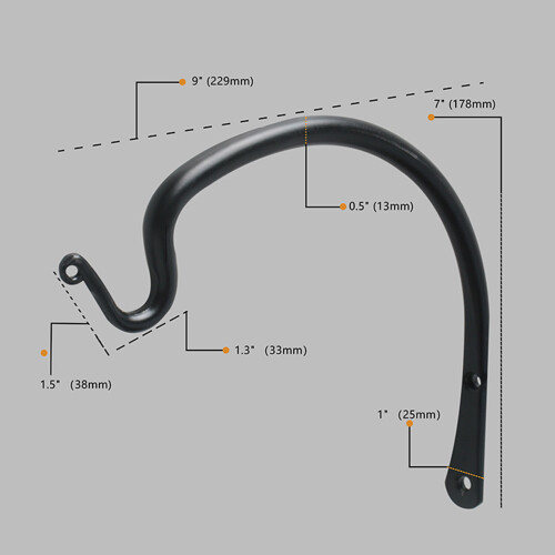 Wall Mounted Utility Hook Heavy Duty Hanger with Nails-White 2