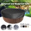 Portable Hot Tub Cover Cap Various Sizes-Silver 200x30cm 6