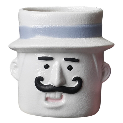 Succulent Durable Exquisite Ceramic Flower Pot-White matt Uncle
