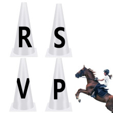 Dressage Cones For Horses Plastic Marker Cones With Letters, Equestrian Training Equipment