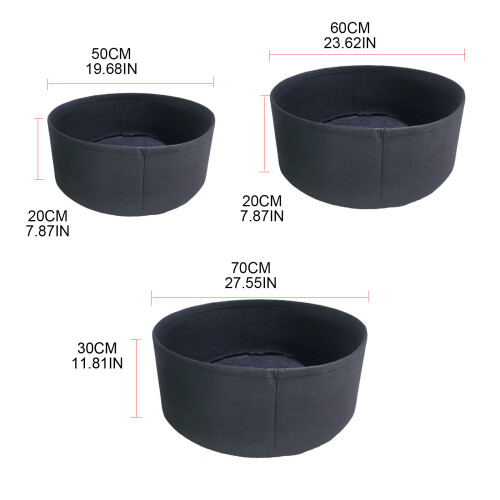 Large Capacity Plant Container Non Woven Fabric-apricot 73 1