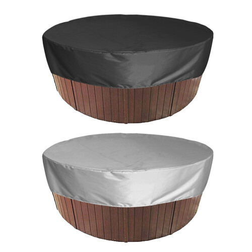 Portable Hot Tub Cover Cap Various Sizes-Silver 200x30cm 1