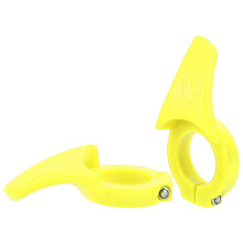 Bike Handlebar Secondary Rest with Lock Ring, Yellow, 66mm