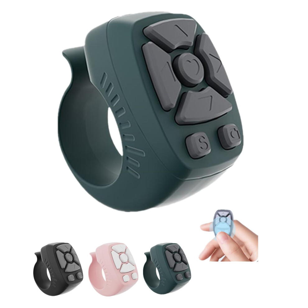 Fingertip Wireless Bluetooth Remote Control, Page Turner, Camera Shutter, Scrolling Ring 1Pcs 9382693932754