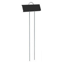 Sturdy and Durable Metal Plant Labels Stand Steadily-Black