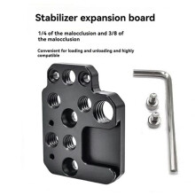 2 Pcs Stabilizer Extension Plate for Ronin RS3/RS2/RSC2/SC/S Gimbal Stabilizer Extension 1/4 3/8inch Hole Cold Shoe