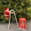 Electric Automatic Ladder Climbing Santa Claus Creative-L Red 2