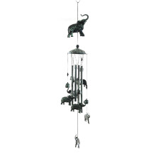 Retro Metal Animal Wind Chimes 3D Hummingbird Memorial-Elephant
