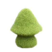 Outdoor Courtyard Simulation Green Flocking Mushroon Statues