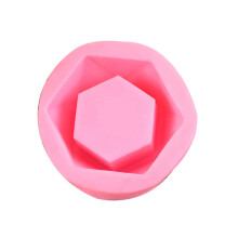 Durable Silicone Flower Pot Mold Geometric Cement Concrete-c