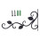 European Style Wall Hanging Flower Pot Support Bracket-Black 1