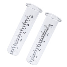 14cm Total Length Clear Rain Gauge Rain Gauge Measures-Clear