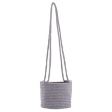 Hanging Planter Woven Plant Basket Jute Cotton Flower Pot-GY02