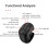 Wireless Page Turner Remote Shutter Selfie Button Controller For Phones Black 2