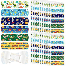 Cartoon Boys Plaster 60 Pcs Kawaii Wound Patch Finger Skin Strips Adhesive Bandages Woundplast Boys Style