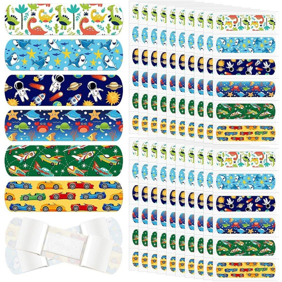 Cartoon Boys Plaster 60 Pcs Kawaii Wound Patch Finger Skin Strips Adhesive Bandages Woundplast Boys Style