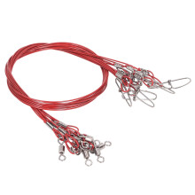 Fishing Leader, Fishing Line Leader 50cm Thick with Strength Swivel (Red)