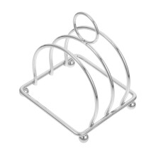 Stainless Steel Multifunctional Toast Holder Rack Spacesaving Bread Stand for Slices Books and Recipes Kitchen Accessory for Organized Home Storage
