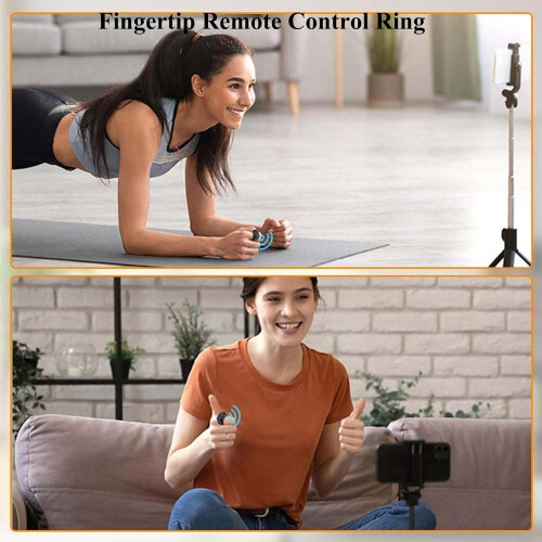 Fingertip Wireless Bluetooth Remote Control Ring, Page Turner (Black) 1