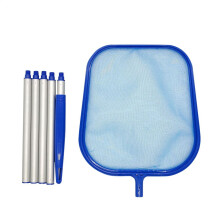 Pool Skimmer Net, Fivesection Telescopic Pole, Leaves Cleaning Tool For Ponds