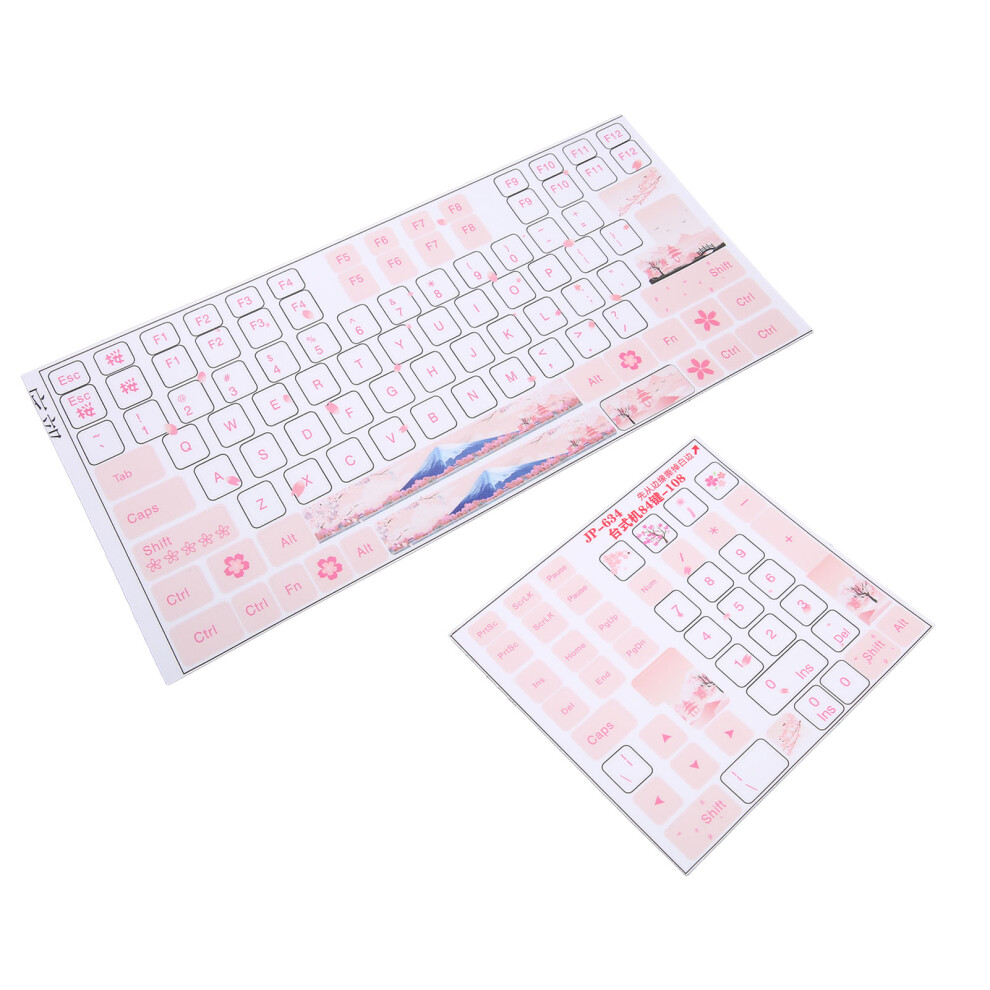Durable Keyboard Stickers Beautiful Pvc Letters For Mechanical Keys 7901374451807